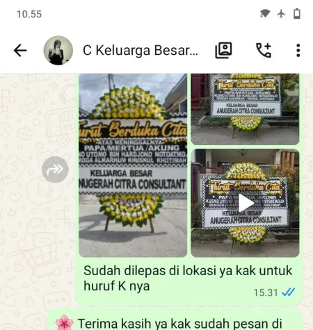 Pengiriman Papan Bunga Duka Lengkong Wetan